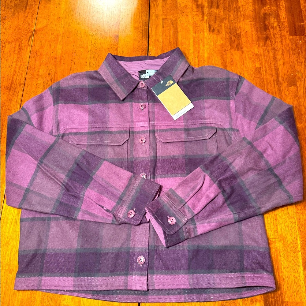 The North Face Purple Plaid Button-Down Shirt